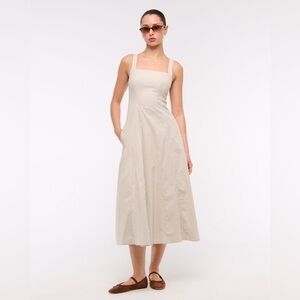 Abercrombie & Fitch The A&F Mila Stretch Midi Dress size XL Petite